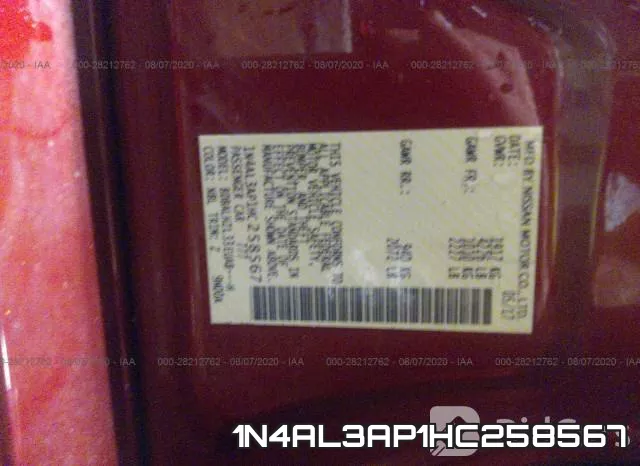 1N4AL3AP1HC258567 фото 10