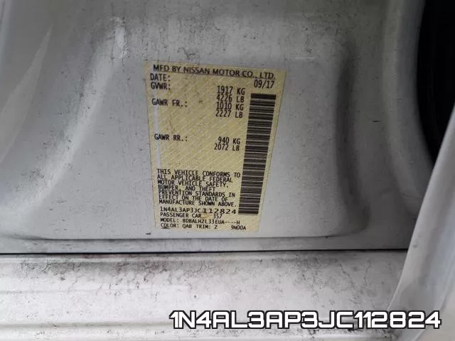 1N4AL3AP3JC112824 фото 2
