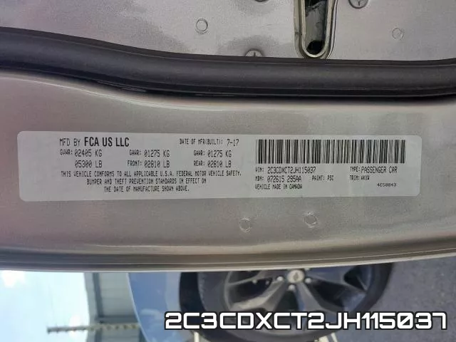 2C3CDXCT2JH115037 фото 2