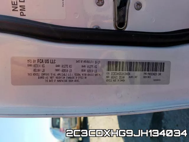 2C3CDXHG9JH134034 фото 2