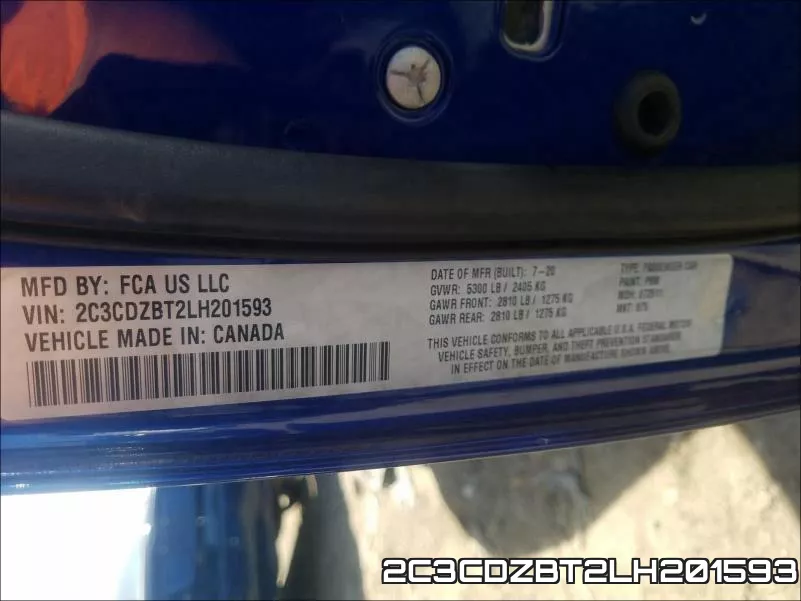 2C3CDZBT2LH201593 фото 2