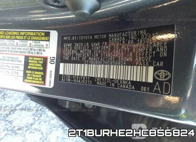 2T1BURHE2HC856824 фото 10