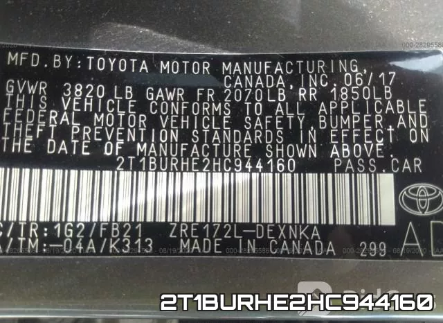 2T1BURHE2HC944160 фото 10