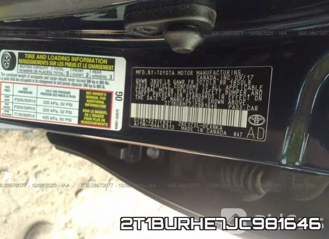 2T1BURHE7JC981646 фото 10