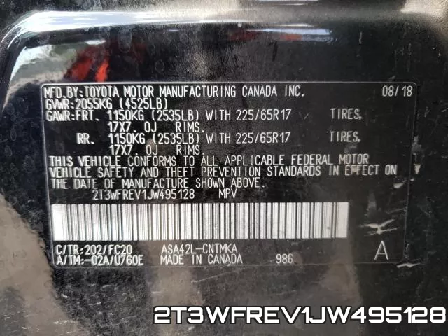 2T3WFREV1JW495128 фото 2