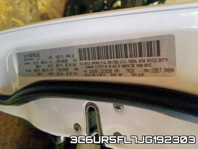 3C6UR5FL7JG192303 фото 2