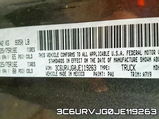 3C6URVJG0JE119263 фото 2