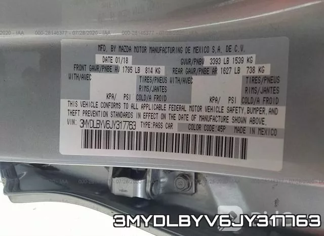 3MYDLBYV6JY317763 фото 10