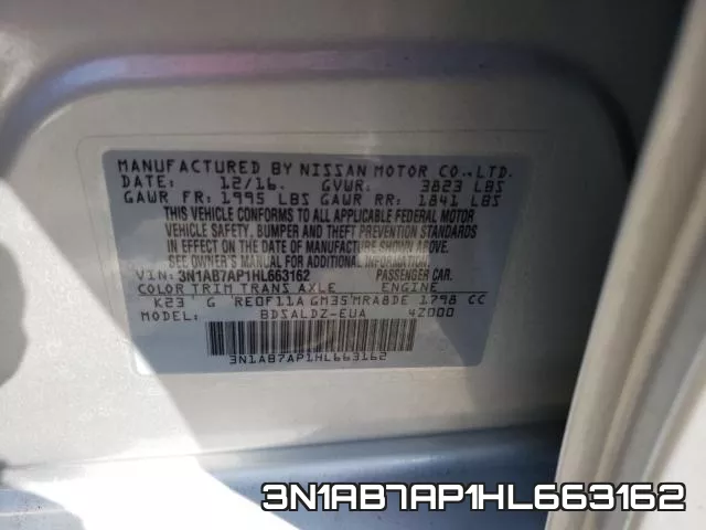 3N1AB7AP1HL663162 фото 2