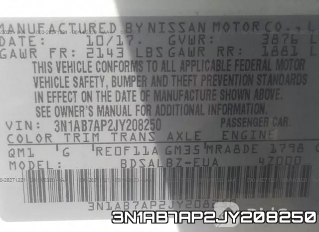 3N1AB7AP2JY208250 фото 10