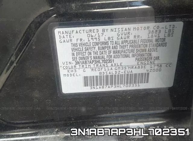 3N1AB7AP3HL702351 фото 10