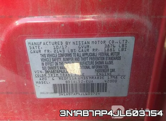 3N1AB7AP4JL603754 фото 10