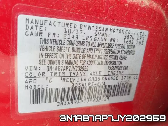 3N1AB7AP7JY202959 фото 2