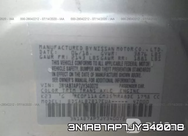 3N1AB7AP7JY340078 фото 9
