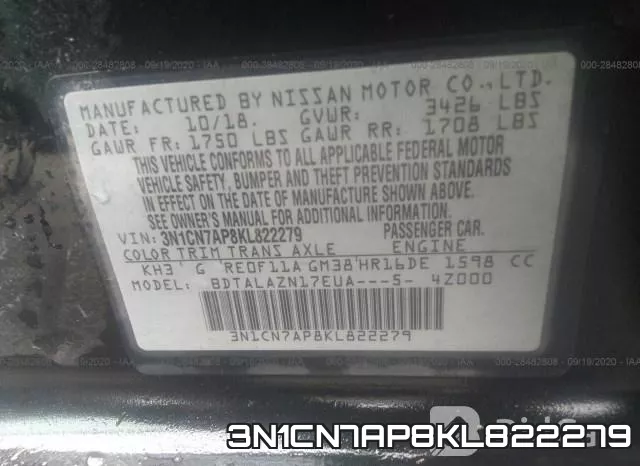 3N1CN7AP8KL822279 фото 10