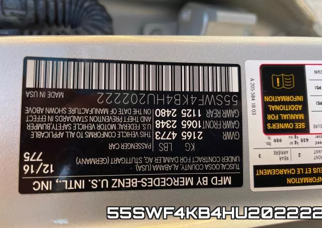 55SWF4KB4HU202222 фото 2