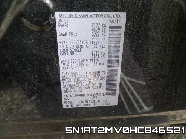5N1AT2MV0HC846521 фото 2
