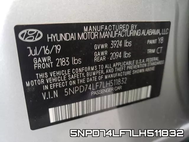 5NPD74LF7LH511832 фото 2