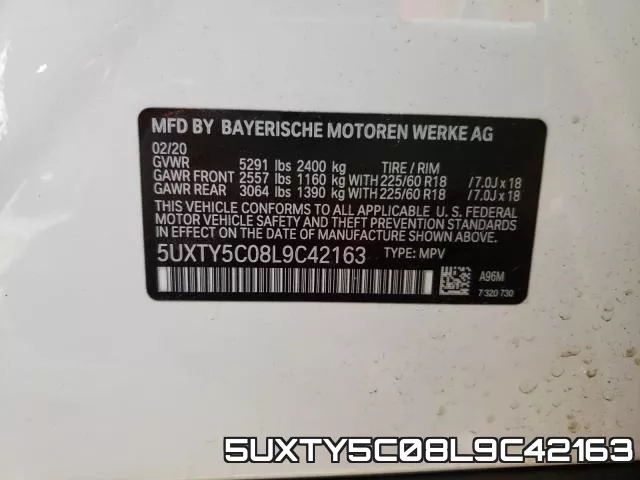 5UXTY5C08L9C42163 фото 2