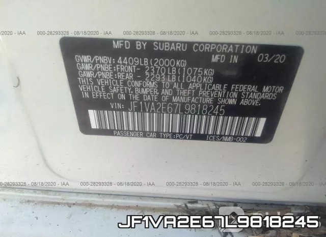 JF1VA2E67L9818245 фото 10