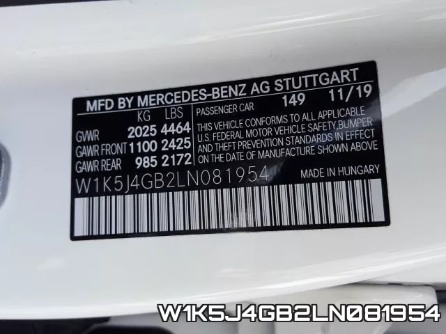 W1K5J4GB2LN081954 фото 2