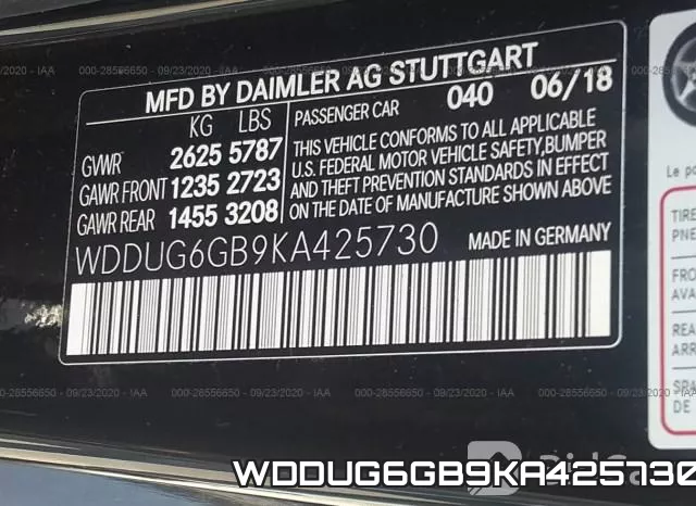 WDDUG6GB9KA425730 фото 10
