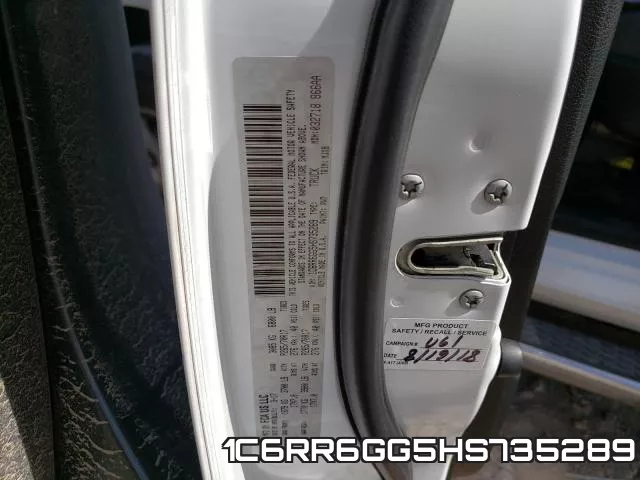 1C6RR6GG5HS735289 фото 2