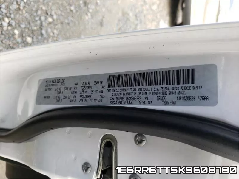 1C6RR6TT5KS608780 фото 2