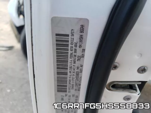 1C6RR7FG5HS558833 фото 2