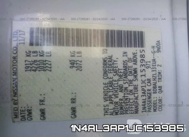 1N4AL3AP1JC153985 фото 10