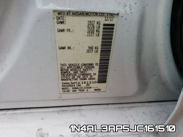 1N4AL3AP5JC161510 фото 2
