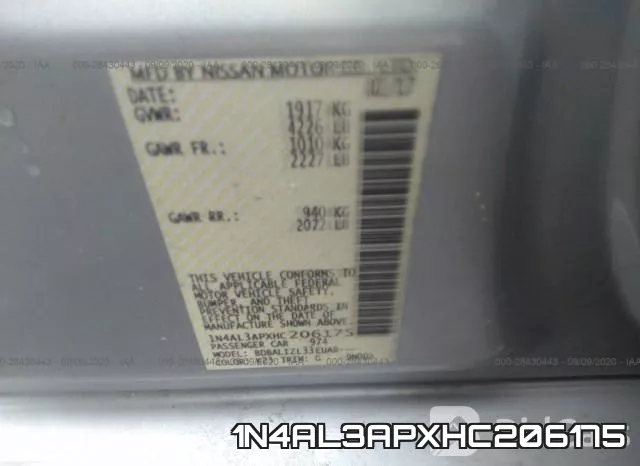 1N4AL3APXHC206175 фото 10