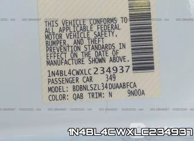 1N4BL4CWXLC234937 фото 10