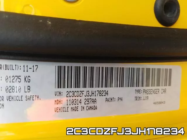 2C3CDZFJ3JH178234 фото 2