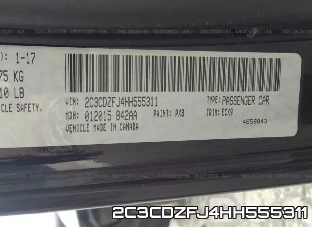 2C3CDZFJ4HH555311 фото 10