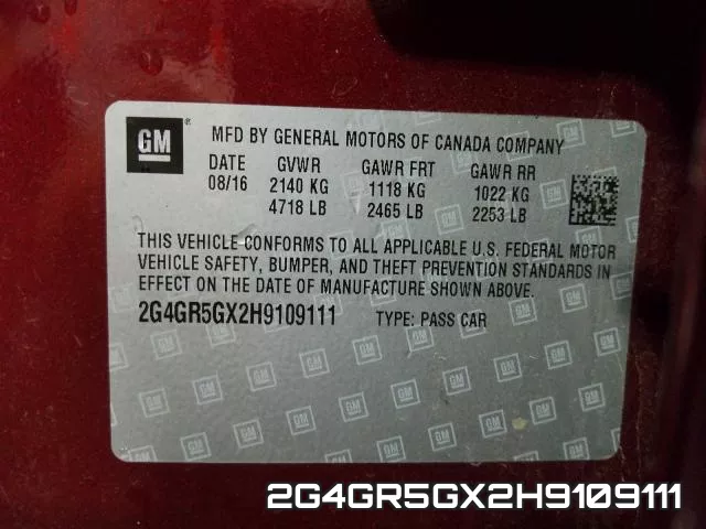 2G4GR5GX2H9109111 фото 2