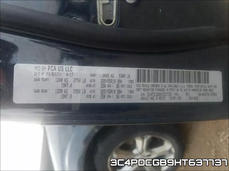3C4PDCGB9HT637737 фото 2