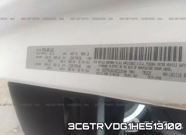 3C6TRVDG1HE513100 фото 10