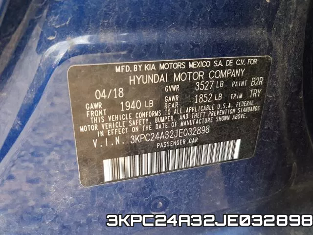 3KPC24A32JE032898 фото 2