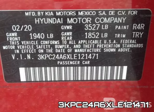 3KPC24A6XLE121471 фото 10