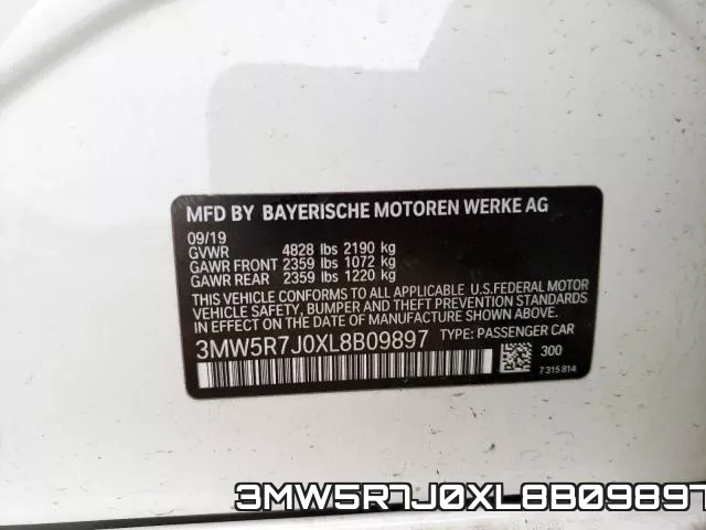 3MW5R7J0XL8B09897 фото 2
