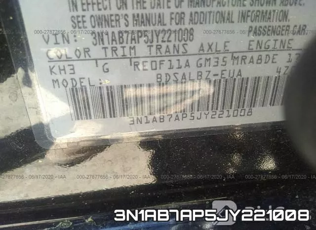 3N1AB7AP5JY221008 фото 10