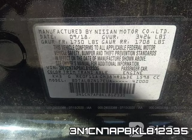3N1CN7AP8KL812335 фото 10