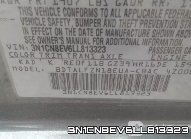 3N1CN8EV6LL813323 фото 10