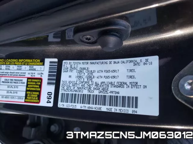 3TMAZ5CN5JM063012 фото 2