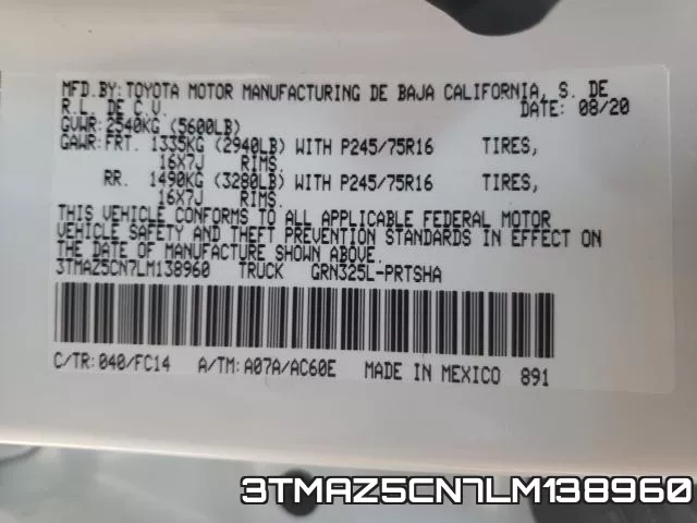 3TMAZ5CN7LM138960 фото 2