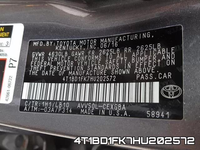 4T1BD1FK7HU202572 фото 2