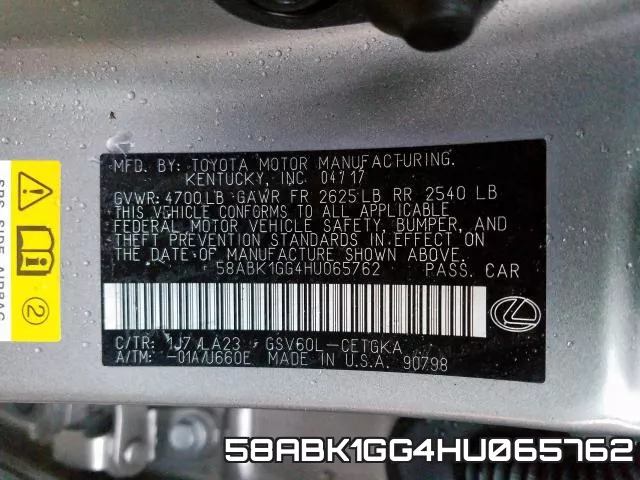 58ABK1GG4HU065762 фото 2