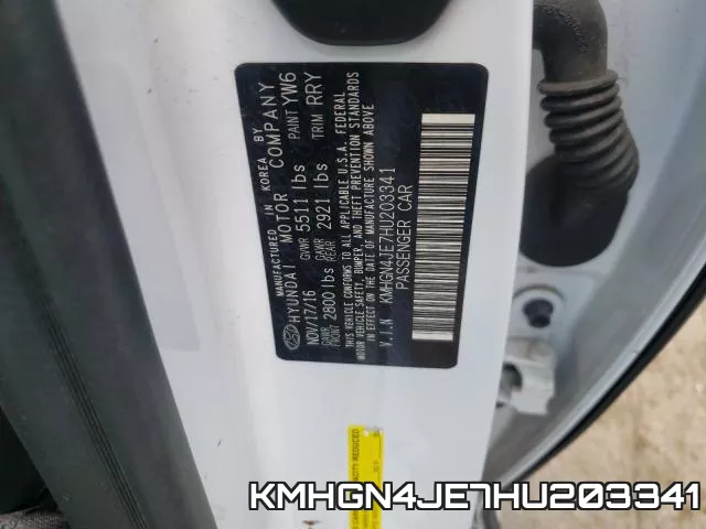 KMHGN4JE7HU203341 фото 2