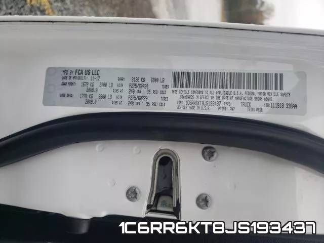 1C6RR6KT8JS193437 фото 2